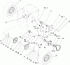 Toro 38641 (1028 LXE) - Power Max 1028 LXE Snowthrower, 2005 (250000001-250999999) Listas de piezas de repuesto y dibujos WHEEL CLUTCH ASSEMBLY
