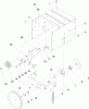 Toro 38818 (722 E) - 722 E Power Throw Snowthrower, 2013 (SN 313000001-313999999) Ersatzteile FRAME AND PULLEY ASSEMBLY