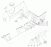 Toro 79366 - 44" Two-Stage Snowthrower, 5xi Garden Tractor, 2000 (200000001-200999999) Listas de piezas de repuesto y dibujos WORM GEAR ASSEMBLY