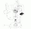 Toro 51215 (900) - 900 Electric Trimmer, 1980 (0000001-0999999) Listas de piezas de repuesto y dibujos MOTOR & HOUSING ASSEMBLY