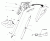 Toro 51246 (1010) - 1010 Electric Trimmer, 1990 (0000001-0999999) Listas de piezas de repuesto y dibujos HANDLE ASSEMBLY