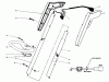 Toro 51255 (1000) - 1000 Electric Trimmer, 1986 (6000001-6999999) Pièces détachées HANDLE ASSEMBLY
