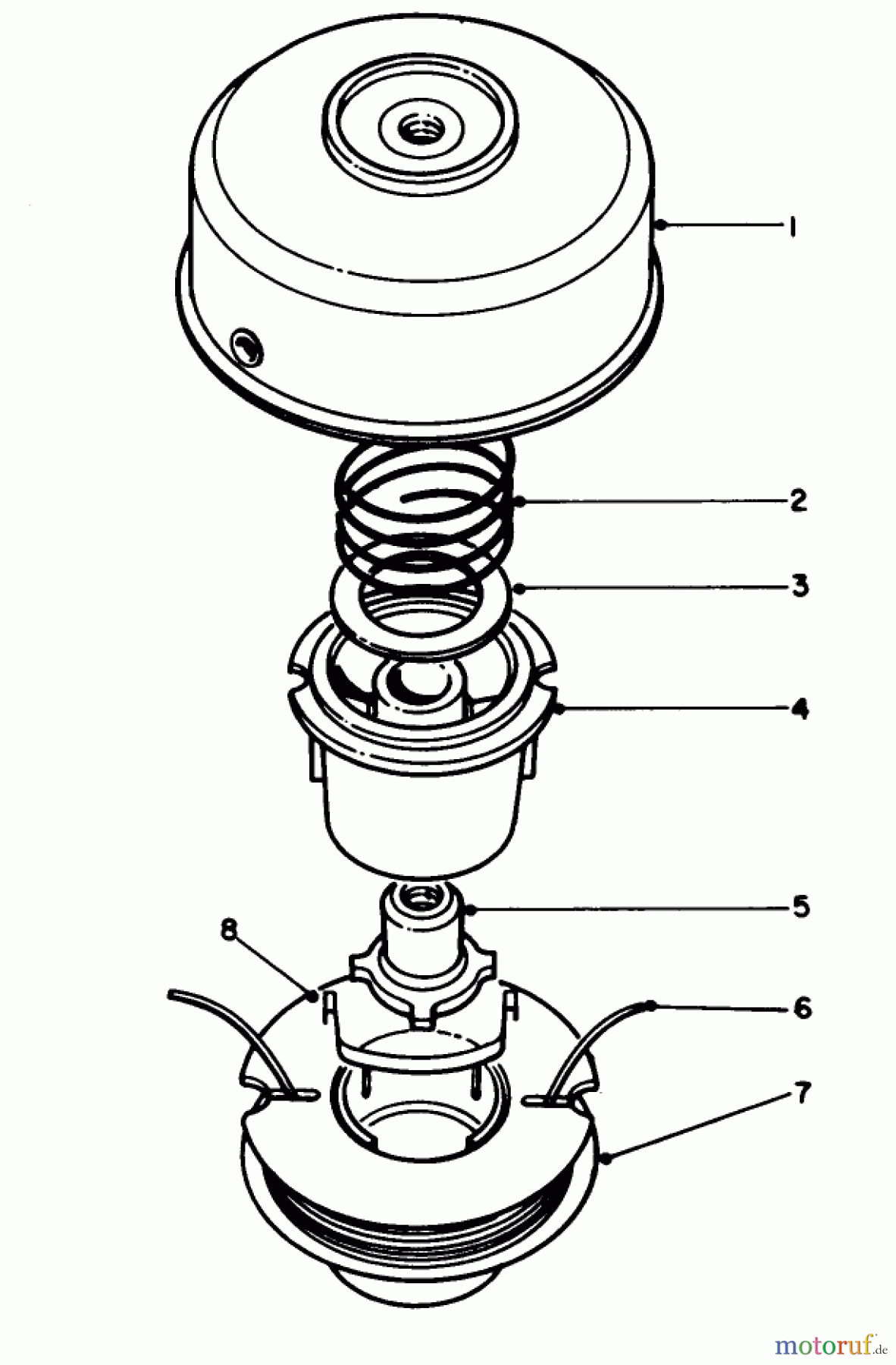  Toro Neu Trimmers, String/Brush 51644 (TC 4000) - Toro TC 4000 Gas Trimmer, 1985 (5000001-5999999) TAP & TRIM HEAD NO. 41-6220 (OPTIONAL)