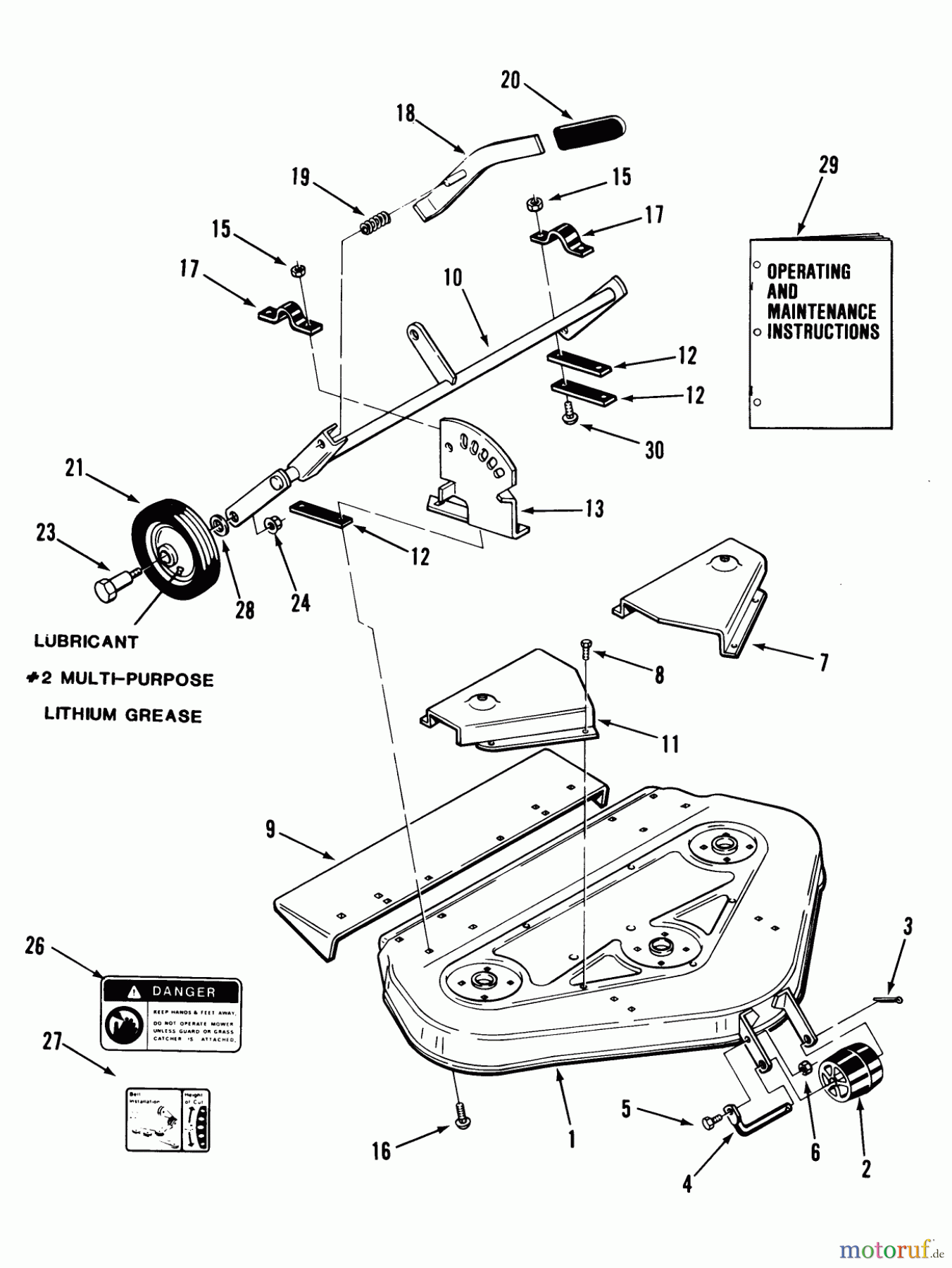  Toro Neu Mowers, Deck Assembly Only 15-48SC02 - Toro 48