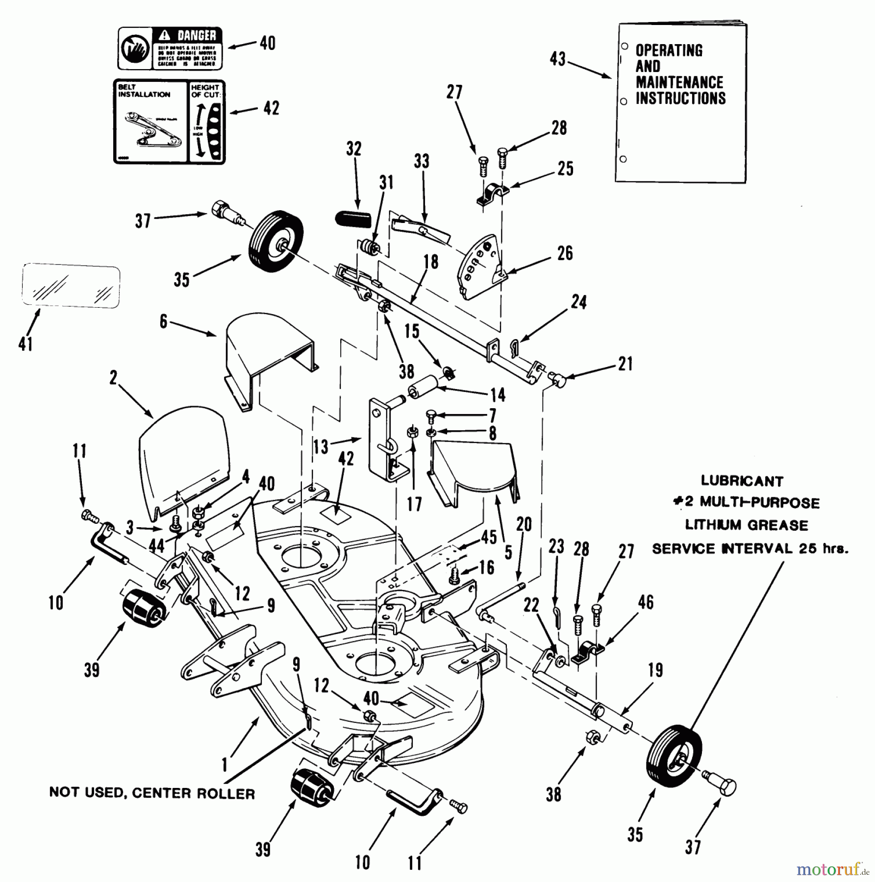  Toro Neu Mowers, Deck Assembly Only 05-42RK01 - Toro 42