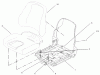 Rasenmäher Zubehör 105-1669 - Toro Suspension Seat Kit, 300 Series Z Master Ersatzteile SEAT ASSEMBLY