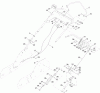 Vertikutierer / Belüfter 33515 - Toro 21" Walk-Behind Aerator (SN: 313000001 - 313999999) (2013) Ersatzteile HANDLE ASSEMBLY