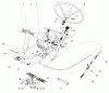 Rasenmäher Zubehör 30560 - Toro 52" Rear Discharge Mower (SN: 2000001 - 2999999) (1982) Ersatzteile PEDALS AND STEERING WHEEL ASSEMBLY