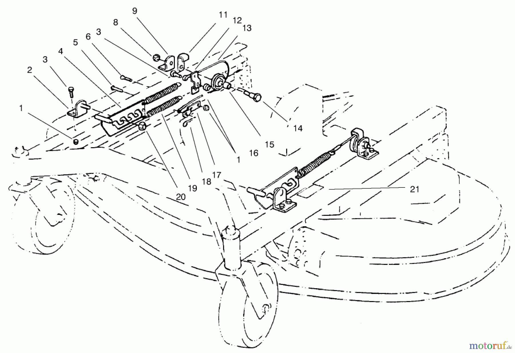 Rasenmäher Zubehör 30759 - Toro Mower Flotation Kit, Groundsmaster 117 and 120 FLOTATION ASSEMBLY