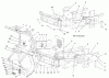 Rasenmäher Zubehör 78491 - Toro Bagger, 200 Series Z Master (SN: 220000001 - 220999999) (2002) Ersatzteile FRAME ASSEMBLY