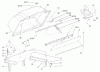 Rasenmäher Zubehör 78507 - Toro 44" and 52" Twin Soft Bagger, Z100 Z Master (SN: 230000001 - 230999999) (2003) Ersatzteile BAG SUPPORT AND HOOD ASSEMBLY