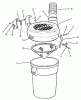 Rasenmäher Zubehör 79431 - Toro 60" Vacuum Bagger, ZRT Tractor (SN: 590001 - 599999) (1995) Ersatzteile CANISTER ASSEMBLY