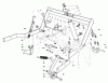 Rasen- und Garten Traktoren 30718 - Toro ProLine 118 (SN: 0000001 - 0999999) (1990) Ersatzteile PARKING BRAKE & LIFT FRAME ASSEMBLY