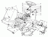 Rasen- und Garten Traktoren 30754 - Toro Groundsmaster 117 Tractor (SN: 0000001 - 0999999) (1990) Ersatzteile FRAME & STEERING ASSEMBLY