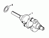 Rasen- und Garten Traktoren 30754 - Toro Groundsmaster 117 Tractor (SN: 5000001 - 5999999) (1985) Ersatzteile CRANKSHAFT-ENGINE KOHLER MODEL NO. KT17QS TYPE NO. 24324