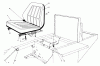 Mähdecks 30721 - Toro 72" Side Discharge Mower (SN: 400001 - 499999) (1984) Ersatzteile STANDARD SEAT KIT MODEL NO. 30785 #1