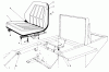 Mähdecks 30721 - Toro 72" Side Discharge Mower (SN: 500001 - 599999) (1985) Ersatzteile STANDARD SEAT KIT MODEL NO. 30785 #1