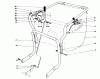 Laubbläser / Laubsauger 62923 - Toro 5 hp Lawn Vacuum (SN: 0000001 - 0999999) (1980) Ersatzteile CONTROLS AND HANDLE ASSEMBLY (MODEL 62912)