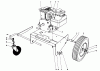 Laubbläser / Laubsauger 62923 - Toro 5 hp Lawn Vacuum (SN: 0000001 - 0999999) (1980) Ersatzteile ENGINE AND BASE ASSEMBLY (MODEL 62912)