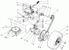 Rasenmäher Antrieb 30103 - Toro Mid-Size ProLine Gear Traction Unit, 12 hp (SN: 9000001 - 9999999) (1989) Ersatzteile AXLE ASSEMBLY