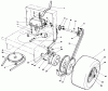 Rasenmäher Antrieb 30108 - Toro Mid-Size ProLine Gear Traction Unit, 8 hp (SN: 4000001 - 4999999) (1984) Ersatzteile AXLE ASSEMBLY