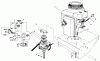 Rasenmäher Antrieb 30112 - Toro Mid-Size ProLine Gear Traction Unit, 12.5 hp (SN: 0000001 - 0999999) (1990) Ersatzteile ENGINE AND CLUTCH ASSEMBLY