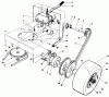 Rasenmäher Antrieb 30112 - Toro Mid-Size ProLine Gear Traction Unit, 12.5 hp (SN: 9000001 - 9999999) (1989) Ersatzteile AXLE ASSEMBLY