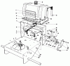 Rasenmäher Antrieb 30113 - Toro Mid-Size ProLine Gear Traction Unit, 8 hp (SN: 7000001 - 7999999) (1987) Ersatzteile FRAME ASSEMBLY