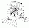 Rasenmäher Antrieb 30113 - Toro Mid-Size ProLine Gear Traction Unit, 8 hp (SN: 8000001 - 8999999) (1988) Ersatzteile FRAME ASSEMBLY
