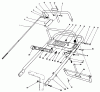 Rasenmäher Antrieb 30113 - Toro Mid-Size ProLine Gear Traction Unit, 8 hp (SN: 9000001 - 9999999) (1989) Ersatzteile HANDLE ASSEMBLY
