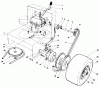 Rasenmäher Antrieb 30116 - Toro Mid-Size ProLine Gear Traction Unit, 16 hp (SN: 7000001 - 7999999) (1987) Ersatzteile AXLE ASSEMBLY