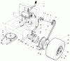 Rasenmäher Antrieb 30116 - Toro Mid-Size ProLine Gear Traction Unit, 16 hp (SN: 8000001 - 8999999) (1988) Ersatzteile AXLE ASSEMBLY