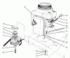 Rasenmäher Antrieb 30166 - Toro Mid-Size ProLine Traction Unit, Gear Drive, 12.5 hp (SN: 690001 - 691549) (1996) Ersatzteile ENGINE & CLUTCH ASSEMBLY