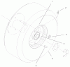 Rasenmäher Antrieb 30168 - Toro Mid-Size ProLine Traction Unit, Gear Drive, 15 hp (SN: 200000001 - 200999999) (2000) Ersatzteile WHEEL ASSEMBLY