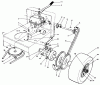 Rasenmäher Antrieb 30175 - Toro Mid-Size ProLine Traction Unit, Gear Drive, 14 hp (SN: 10000001 - 19999999) (1991) Ersatzteile AXLE ASSEMBLY