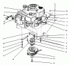 Rasenmäher Antrieb 30176 - Toro Mid-Size ProLine Traction Unit, Gear Drive, 14 hp (SN: 691913 - 699999) (1996) Ersatzteile ENGINE ASSEMBLY