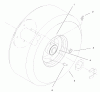 Rasenmäher Antrieb 30177 - Toro Mid-Size ProLine Traction Unit, Gear Drive, 15 hp (SN: 220000001 - 220999999) (2002) Ersatzteile WHEEL ASSEMBLY