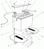 Rasenmäher Antrieb 30180 - Toro Mid-Size ProLine Traction Unit, Gear Drive, 16 hp (SN: 100001 - 199999) (1991) Ersatzteile BATTERY ASSEMBLY
