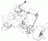 Rasenmäher Antrieb 30180 - Toro Mid-Size ProLine Traction Unit, Gear Drive, 16 hp (SN: 200001 - 299999) (1992) Ersatzteile AXLE ASSEMBLY