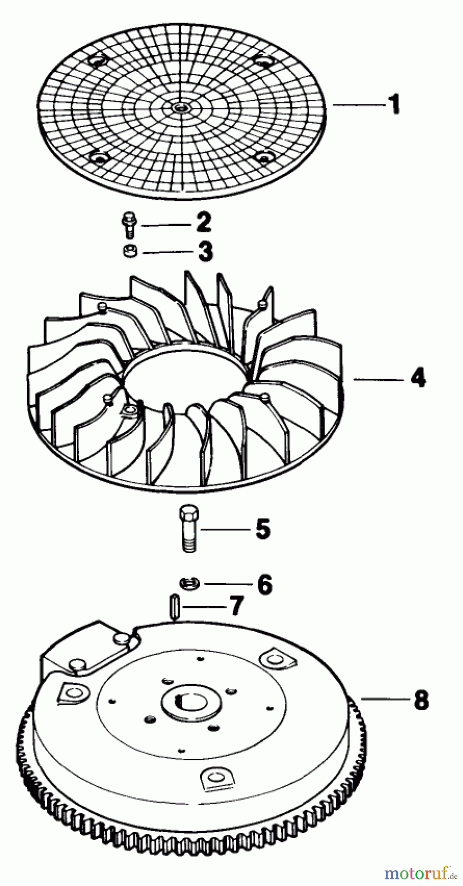  Rasenmäher Antrieb 30180 - Toro Mid-Size ProLine Traction Unit, Gear Drive, 16 hp (SN: 200001 - 299999) (1992) FLYWHEEL-ENGINE KOHLER MODEL NO. MV16S-TYPE 56519
