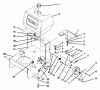 Rasenmäher Antrieb 30180 - Toro Mid-Size ProLine Traction Unit, Gear Drive, 16 hp (SN: 590001 - 599999) (1995) Ersatzteile FRAME, FUEL TANK AND WHEEL DRIVE IDLER