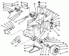 Rasenmäher Antrieb 30185 - Toro Mid-Size ProLine Traction Unit, Hydro Drive, 14 hp (SN: 49000001 - 49999999) (1994) Ersatzteile WHEEL ASSEMBLY & HYDRAULIC COMPONENTS