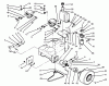 Rasenmäher Antrieb 30191 - Toro Mid-Size ProLine Traction Unit, Hydro Drive, 20 hp (SN: 690001 - 690371) (1996) Ersatzteile WHEEL ASSEMBLY & HYDRAULIC COMPONENTS