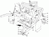Rasen- und Garten Traktoren 30610 - Toro Groundsmaster 120 Tractor (SN: 690001 - 699999) (1996) Ersatzteile PARKING BRAKE & LIFT FRAME ASSEMBLY