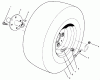 Rasen- und Garten Traktoren 30611 - Toro Groundsmaster 120 Tractor (SN: 200000001 - 200999999) (2000) Ersatzteile FRONT WHEEL ASSEMBLY
