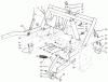 Rasen- und Garten Traktoren 30611 - Toro Groundsmaster 120 Tractor (SN: 200000001 - 200999999) (2000) Ersatzteile PARKING BRAKE AND LIFT FRAME ASSEMBLY