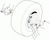 Rasen- und Garten Traktoren 30612 - Toro Groundsmaster 120 Tractor (SN: 200000001 - 200999999) (2000) Ersatzteile FRONT WHEEL ASSEMBLY