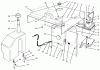 Rasen- und Garten Traktoren 30612 - Toro Groundsmaster 120 Tractor (SN: 200000001 - 200999999) (2000) Ersatzteile HOOD, FUEL TANK & HYDRAULIC RESERVOIR ASSEMBLY