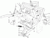 Rasen- und Garten Traktoren 30612 - Toro Groundsmaster 120 Tractor (SN: 200000001 - 200999999) (2000) Ersatzteile PARKING BRAKE & LIFT FRAME ASSEMBLY