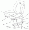 Rasen- und Garten Traktoren 30612 - Toro Groundsmaster 120 Tractor (SN: 890001 - 899999) (1998) Ersatzteile SEAT ASSEMBLY